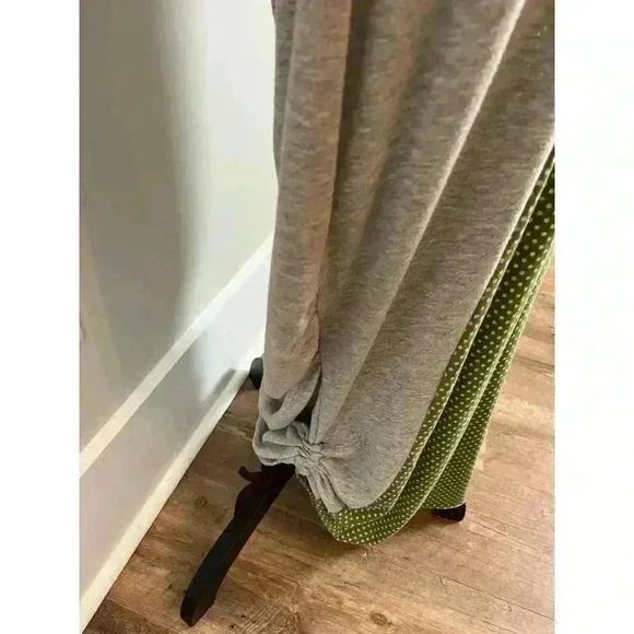 Angels Never Die Maxi Cinched Dress With Tie Retro Goth Boho Peasant MSRP $195 - Picture 3 of 16